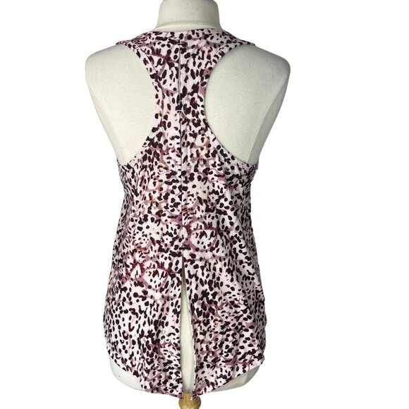 Old Navy Active Workout Tank Top Womens Medium Brown Animal Print Sleeveless - Picture 2 of 7